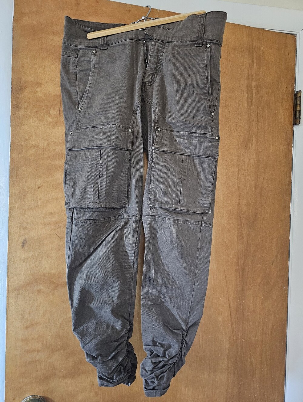 Brown Cargo Jogger Pants